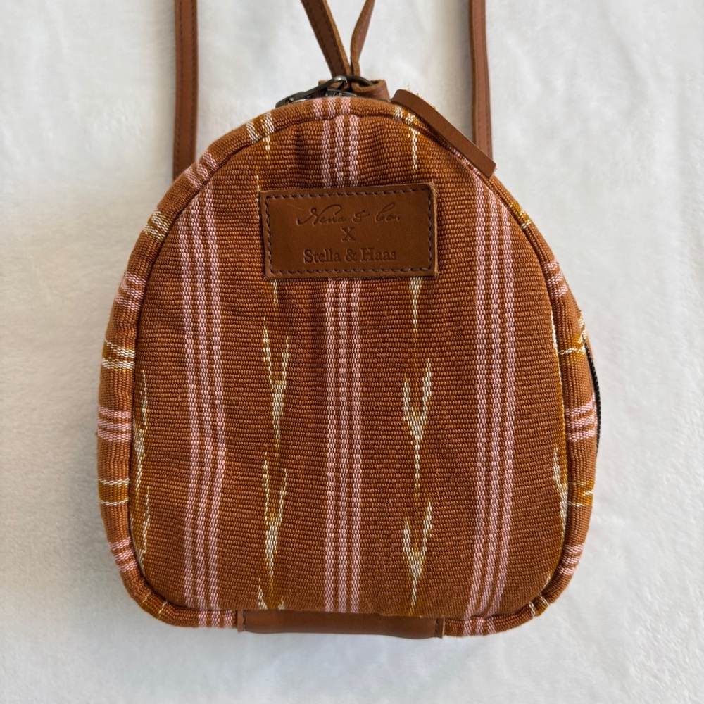 Nena & Co. Stella & Haas orange and Pink‎ jewelry storage travel mini Backpack